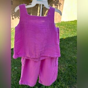 GAP Kids Matching Set in Bright magenta